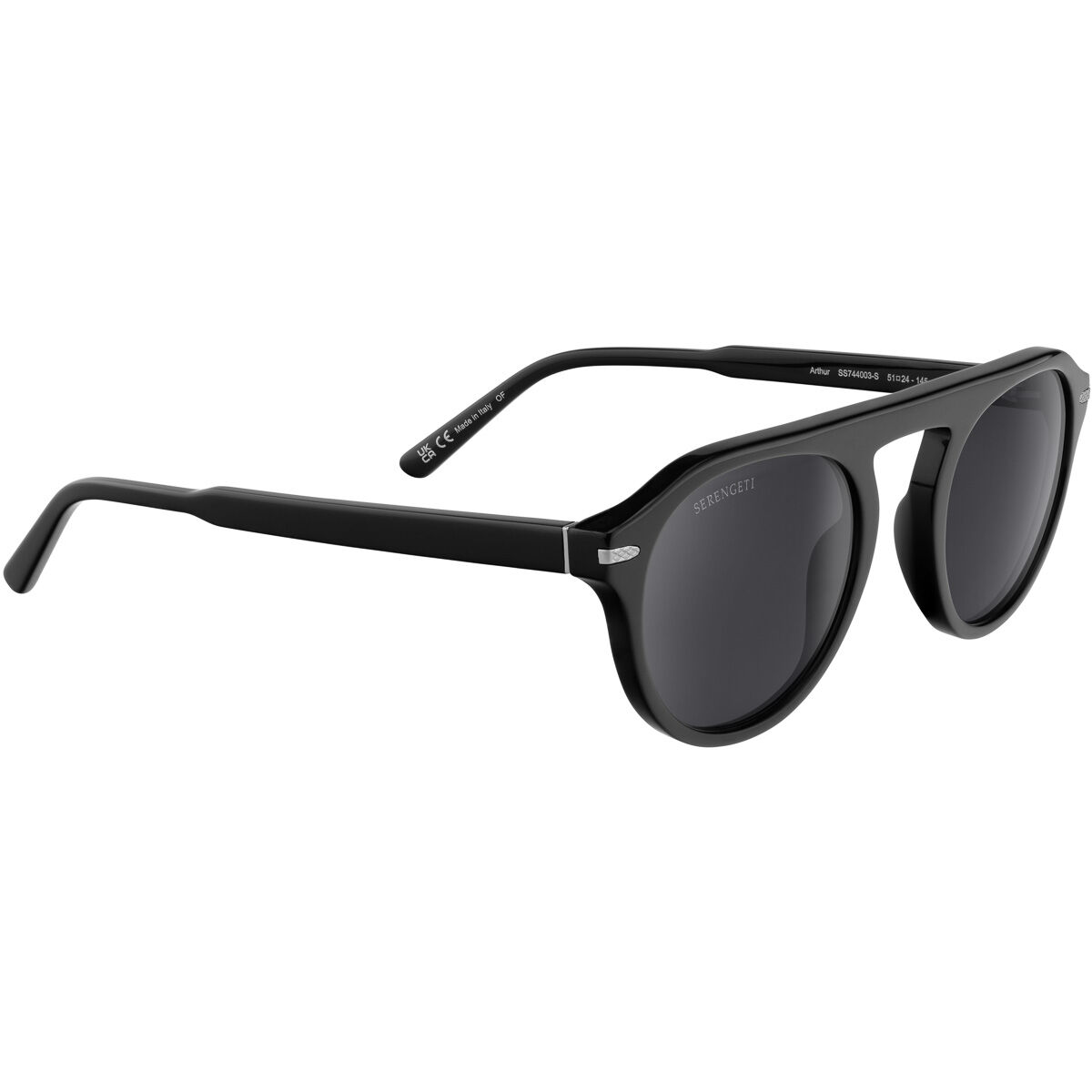 ARTHUR, Shiny Black-Mineral Polarized Smoke Cat 2 to 3, hi-res image number null